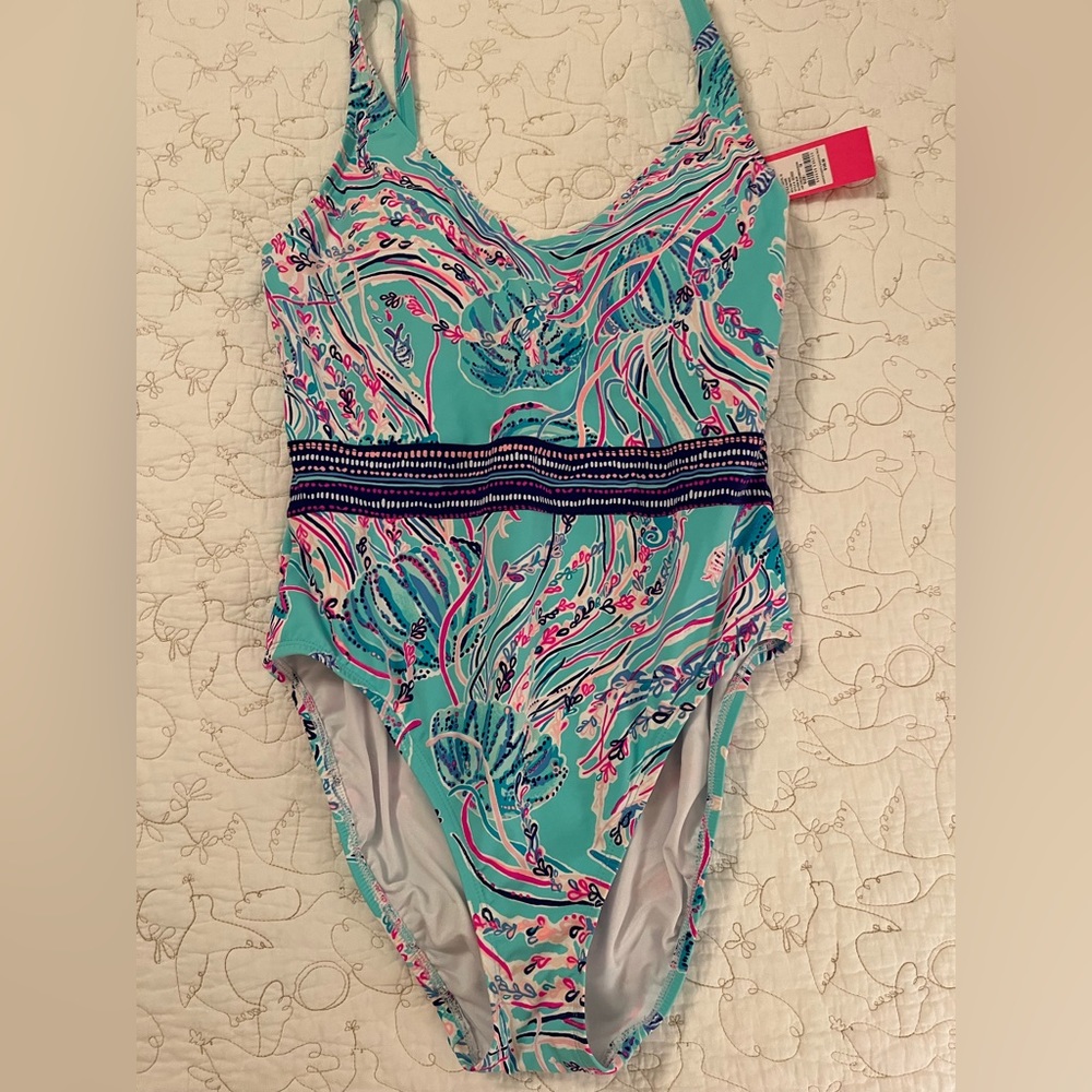 Lilly Pulitzer nwt one piece swimsuit size 10
